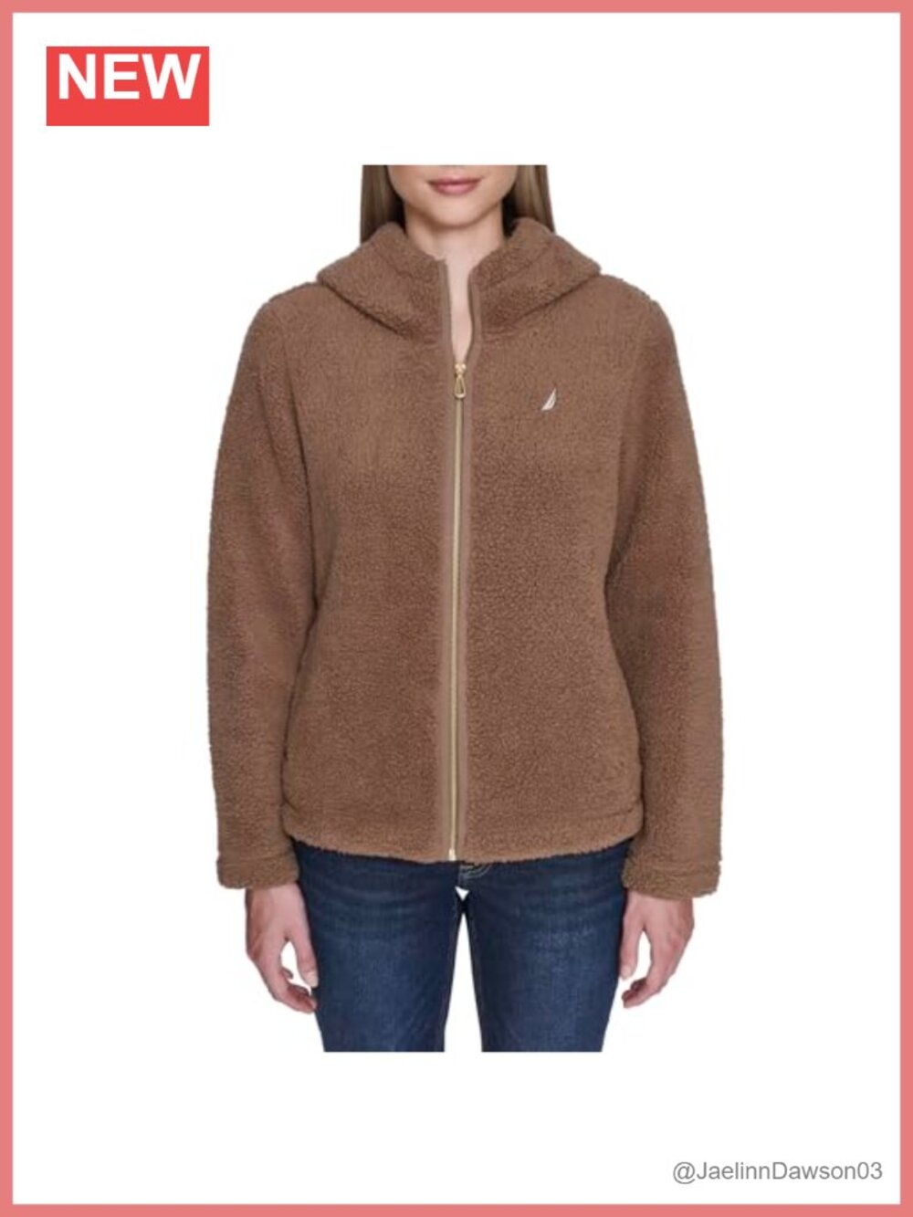 Sherpa Zip-Up Hoodie Jacket Solid Long Sleeve Anorak Cold Weather